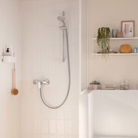 Смеситель для душа однорычажный с 2 режимами расхода воды Hansgrohe Rebris S 72643000 хром