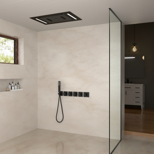 Душевая система встроенная с термостатом Timo Petruma черный SX-5229/03SM Душевая система встроенная с термостатом Timo Petruma черный SX-5229/03SM