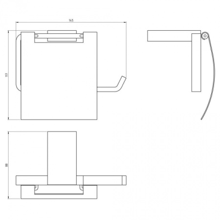 Держатель туалетной бумаги Novaservis Metalia 9 0938.0