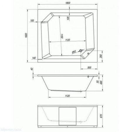 Боковая панель Kolpa-San Samson 160