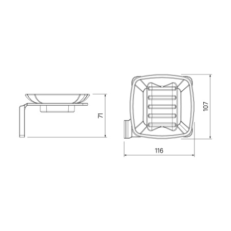 Мыльница IDDIS Slide матовое стекло сплав металлов (SLIBSG0i42)