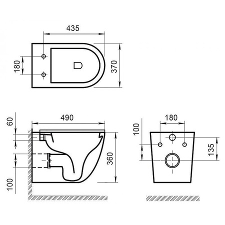 Комплект унитаза с инсталляцией BelBagno BB046CHR/BB2111SC/BB002-80/BB014-SR-BIANCO