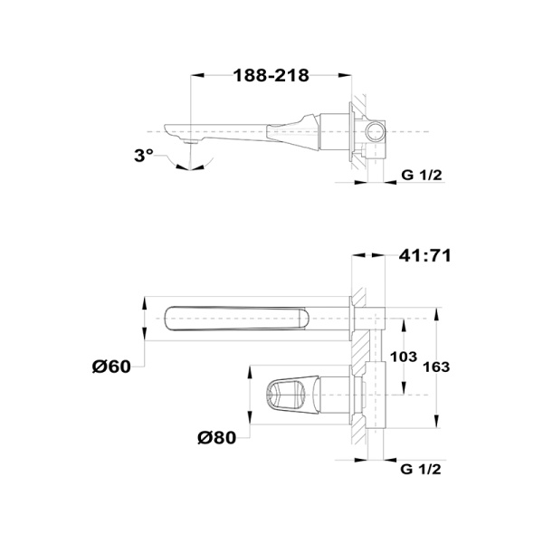 Смеситель для раковины  Teka Sense 914910200 хром