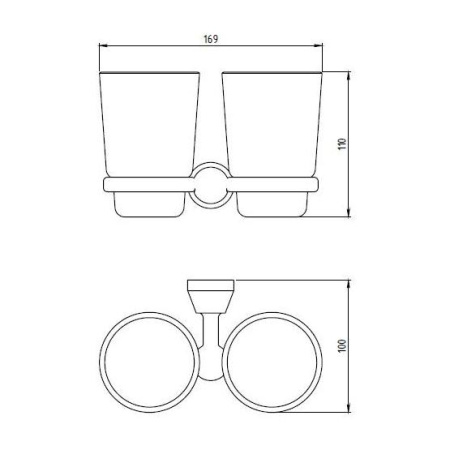 Стакан Novaservis Metalia 6357.0