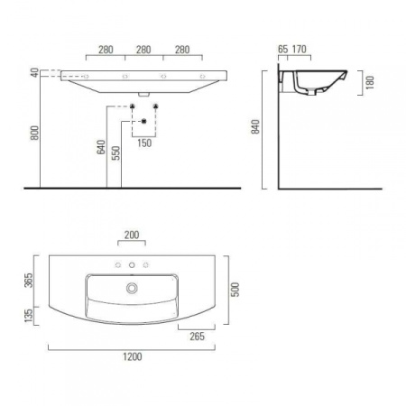 Раковина GSI Modo 7724 1 11 bi*1