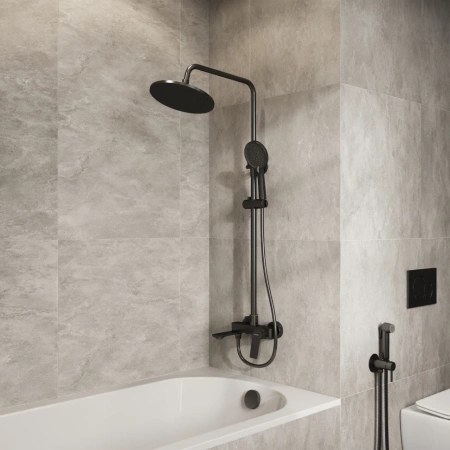 Душевая система Grossman Galaxy 500.K35.01.420 графит сатиновый