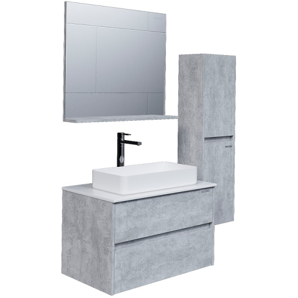 Пенал подвесной Grossman ЭДВАНС 303504 цемент светлый