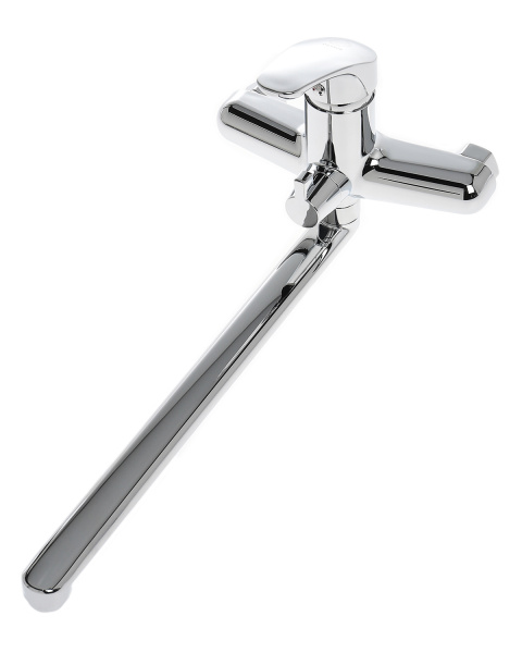 Смеситель для ванны однорычажный полимерный универсальный OneLife P01-211cr хром
