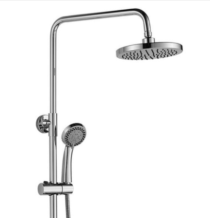 Смеситель Rossinka Q для ванны и душа с регулируемой высотой штанги, поворотным изливом и лейкой (Q02-46)