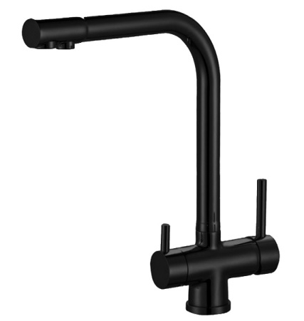 Смеситель для кухни под фильтр, черный Zorg ZR 348 YF BLACK