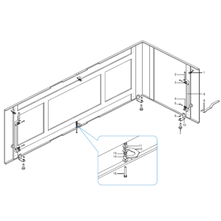 Угловая панель Roca Hall 259831000