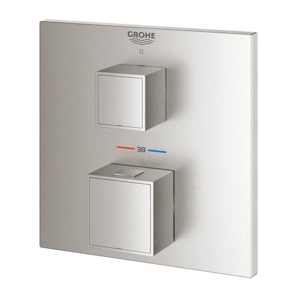 Смеситель термостатический для душа GROHE Grohtherm Cube 24153 DC0 (24153DC0) суперсталь