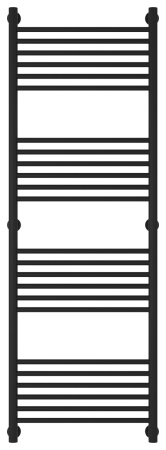 Полотенцесушитель Водяной Прямая Сунержа Богема + (150х50) Матовый Черный 31-0220-1550