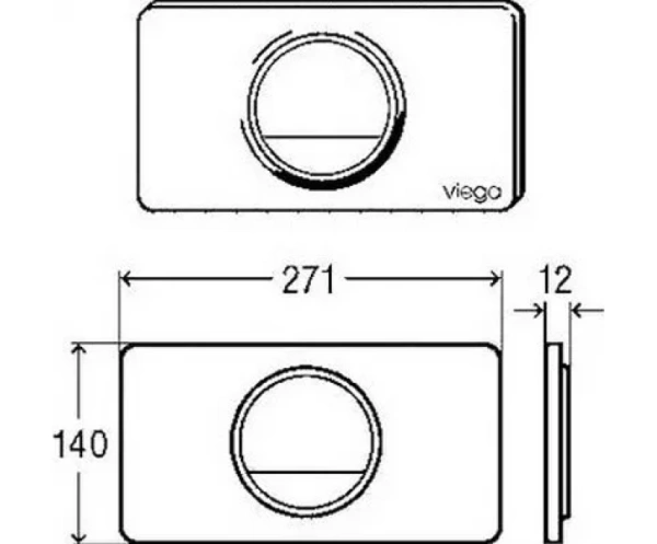 Клавиша смыва Viega Visign for Style 13 654504