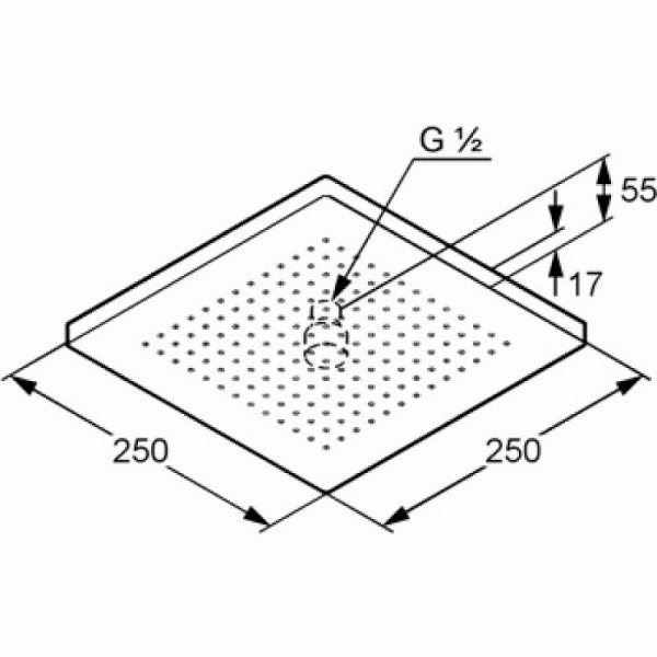 Верхний душ Kludi A-QA Eco 6654105-00
