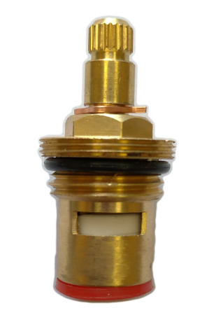 Кран-букса керамическая ПСМ 1/2" 20 шлицов 2 резьбы PSM-1291-20