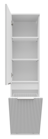 Пенал с бельевой корзиной Brevita Enfida 40 ENF-05040-010БкL