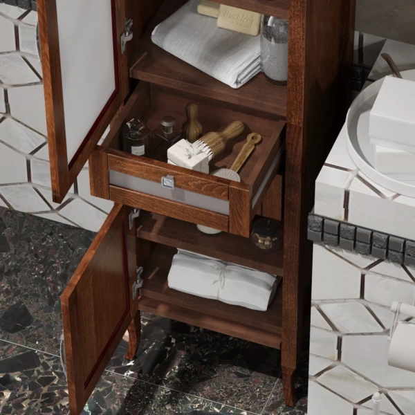 Пенал Opadiris Мираж, цвет светлый орех, левый  00-00000053