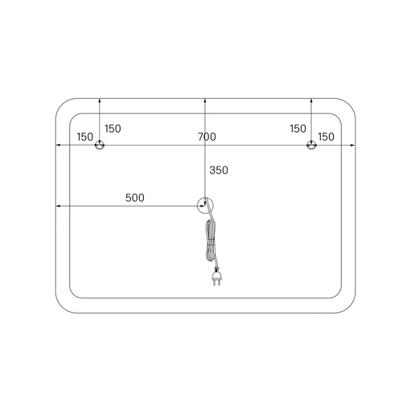 Зеркало IDDIS с подсветкой Esper 100 см (ESP1000i98)
