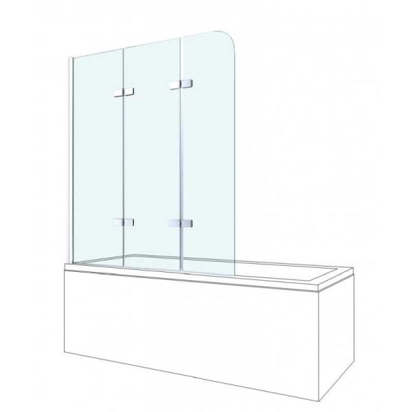 Шторка на ванну Berges Wasserhaus City 2.0 (90х90), 062013