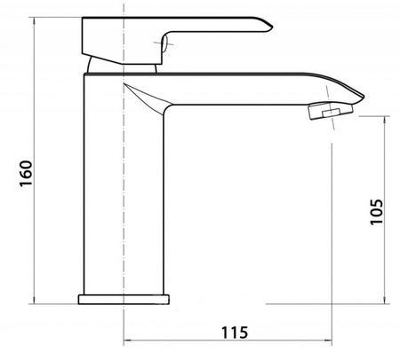 Смеситель для раковины Cezares Amalfa AMALFA-LSM1-01-W0