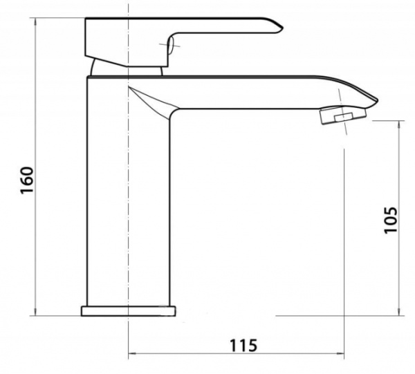 Смеситель для раковины Cezares Amalfa AMALFA-LSM1-01-W0