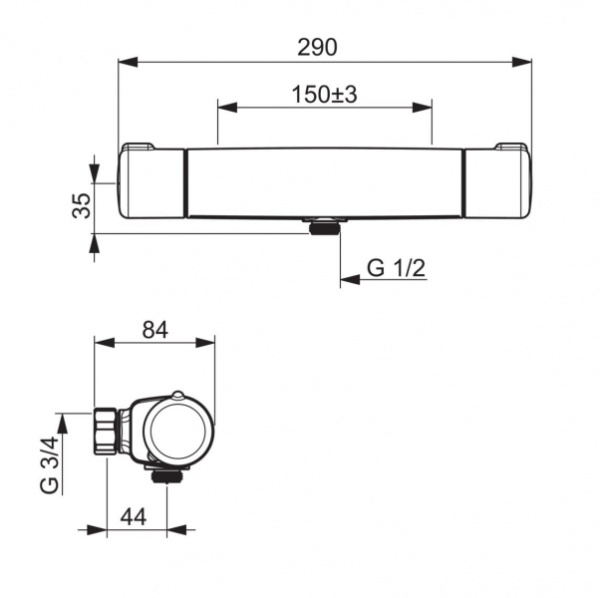 Смеситель для душа Oras Nova 7460 Смеситель для душа Oras Nova 7460