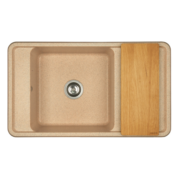 Кухонная мойка Aquaton Беллис 87 1A724832BS220 песочный