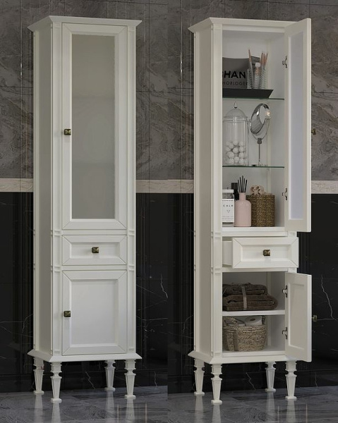 Пенал Opadiris Кантара, цвет слоновая кость, правый 00-00004343