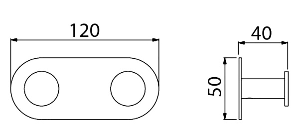 Вешалка-2 крючка Timo Saona 13014/00
