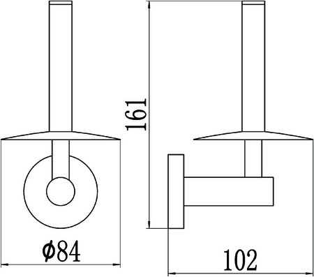 Держатель для туалетной бумаги Savol 87 S-008752-1