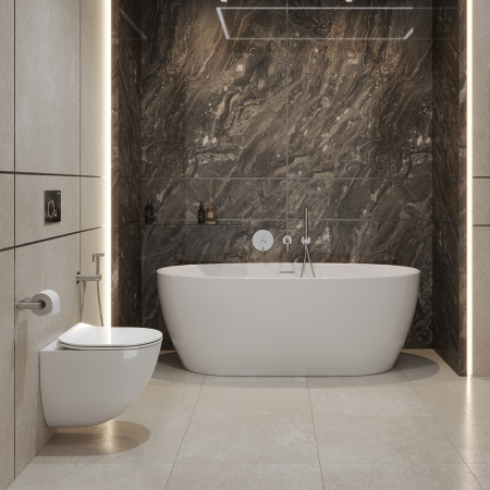 Унитаз подвесной BelBagno Amanda-Tor BB051CH-TOR-FC/SC