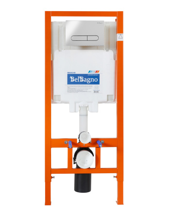 Комплект унитаза с инсталляцией BelBagno BB070CHR/SC/BB002-80/BB005-PR-CHROME