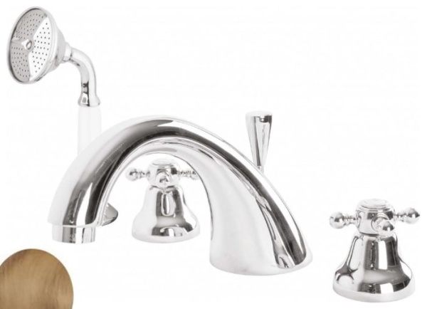 Смеситель на борт ванны Cezares GOLF GOLF-BVD-02 бронза