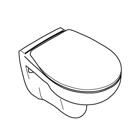 Подвесной безободковый унитаз Grohe Bau Ceramic 39351000