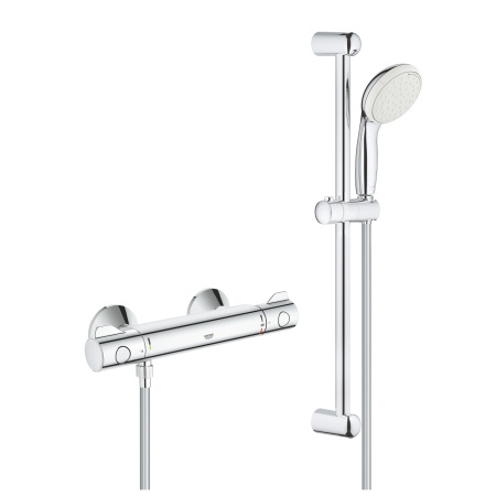Термостат для душа с душевым гарнитуром Grohe Grohtherm 800 34565 001 (34565001) хром Термостат для душа с душевым гарнитуром Grohe Grohtherm 800 34565 001 (34565001) хром