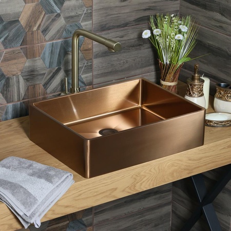 Раковина накладная (48х37)  Melana ProfLine MLN-D4837BR Castle