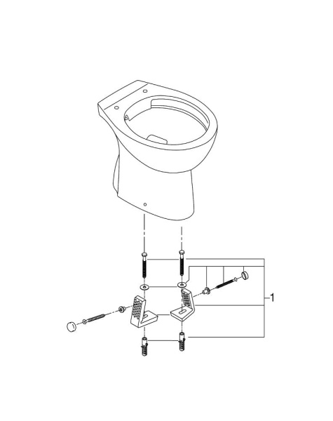 Унитаз приставной безободковый GROHE Bau Ceramic 39431 000 (39431000) Унитаз приставной безободковый GROHE Bau Ceramic 39431 000 (39431000)