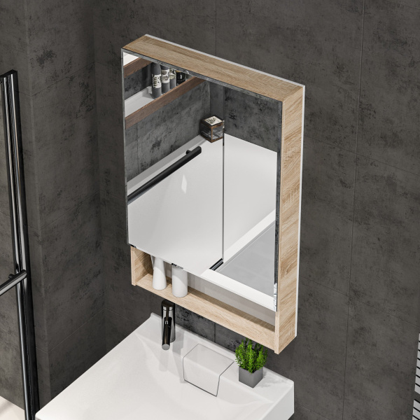 Зеркало-шкаф (60х90) 1Marka  Mira 60 У84861