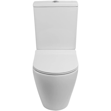 Чаша напольного безободкового унитаза BelBagno Sfera-R BB2141CP-TOR/SC без бачка с сиденьем микролифт