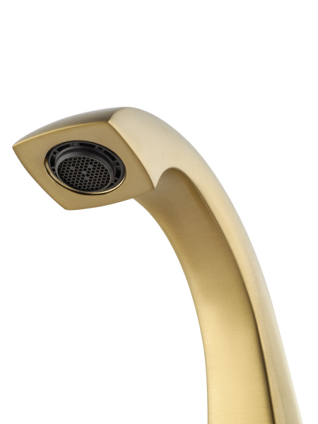 Смеситель для раковины на 3 отверстия WONZON & WOGHAND FLEX, брашированное золото WW-88083095-BG