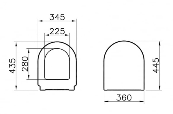 Сиденье VITRA S50 72-003-309 (801-003-009)