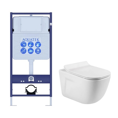 Комплект унитаза с инсталляцией SET AQUATEK ДИВА