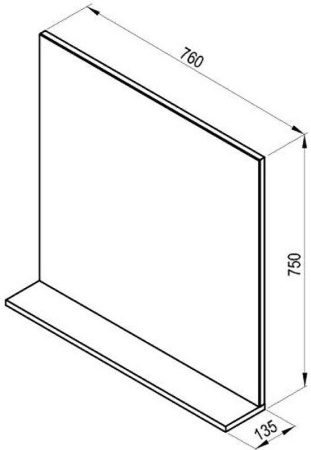 Зеркало Ravak Rosa II 76 X000001296