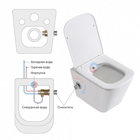 Унитаз подвесной BelBagno Due BB3103CHR-BS/SC