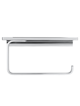 Держатель для туалетной бумаги с полкой WONZON & WOGHAND ECLIPSE, хром WW-9126-CR