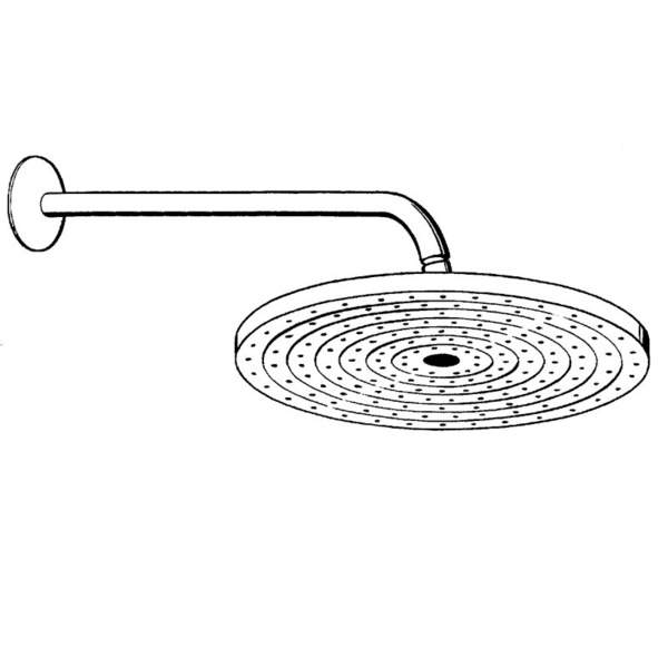 Верхний душ с кронштейном Hansgrohe Raindance S 300 Air 1jet 27492000 хром