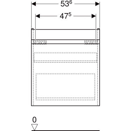 Тумба под раковинуGeberit Renova Plan 501.905.JK.1