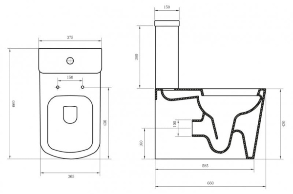 Бачок BelBagno ALBANO BB120T Бачок BelBagno ALBANO BB120T