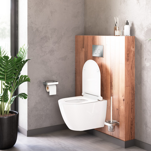 Подвесной унитаз безободковый с сиденьем микролифт Damixa Apollo DX22C1700SC